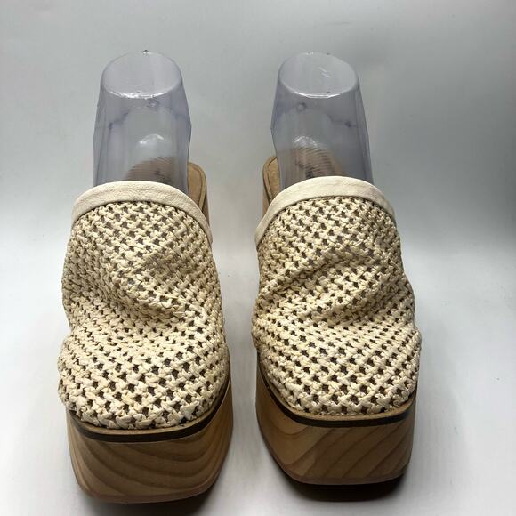 Free People Walk On Wood Platform Clogs EU 39 / US 9 - Picture 4 of 10